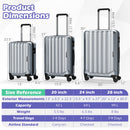 3-Piece Hardside Luggage Set (20/24/28 Inch) Lightweight with 3-Digital Lock