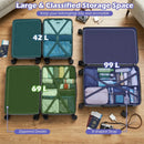3-Piece Hardside Luggage Set (20/24/28 Inch) Lightweight with 3-Digital Lock by LJGDeals