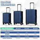 3-Piece Hardside Luggage Set (20/24/28 Inch) Lightweight with 3-Digital Lock by LJGDeals