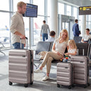 3-Piece Hardside Luggage Set 20/24/28 Inch Lightweight Hardside Suitcases by LJGDeals