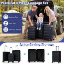 3-Piece Hardside Luggage Set 20/24/28 Inch Lightweight Hardside Suitcases by LJGDeals