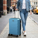 3-Piece Hardside Luggage Set Lightweight Hardside Suitcases with 8-Spinner Wheels by LJGDeals
