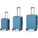 3-Piece Hardside Luggage Set Lightweight Hardside Suitcases with 8-Spinner Wheels by LJGDeals