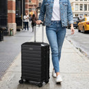 3-Piece Hardside Luggage Set Lightweight Hardside Suitcases with 8-Spinner Wheels by LJGDeals