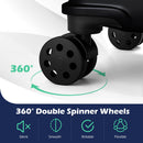 3-Piece Hardside Luggage Set Lightweight Hardside Suitcases with 8-Spinner Wheels