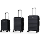 3-Piece Hardside Luggage Set Lightweight Hardside Suitcases with 8-Spinner Wheels by LJGDeals