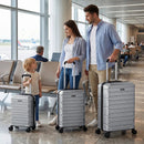 3-Piece Hardside Luggage Set Lightweight Hardside Suitcases with 8-Spinner Wheels by LJGDeals