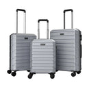 3-Piece Hardside Luggage Set Lightweight Hardside Suitcases with 8-Spinner Wheels by LJGDeals