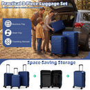 3-Piece Hardside Luggage Set Lightweight Hardside Suitcases with 8-Spinner Wheels by LJGDeals