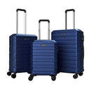 3-Piece Hardside Luggage Set Lightweight Hardside Suitcases with 8-Spinner Wheels by LJGDeals