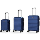 3-Piece Hardside Luggage Set Lightweight Hardside Suitcases with 8-Spinner Wheels by LJGDeals