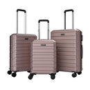 3-Piece Hardside Luggage Set Lightweight Hardside Suitcases with 8-Spinner Wheels by LJGDeals