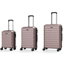 3-Piece Hardside Luggage Set Lightweight Hardside Suitcases with 8-Spinner Wheels by LJGDeals