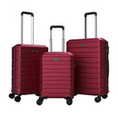 3-Piece Hardside Luggage Set Lightweight Hardside Suitcases with 8-Spinner Wheels by LJGDeals