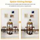 3-Piece Industrial Dining Table Set for Small Space by LJGDeals