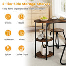 3-Piece Industrial Dining Table Set for Small Space by LJGDeals