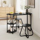 3-Piece Industrial Dining Table Set for Small Space by LJGDeals