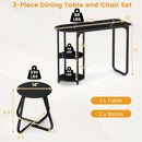 3-Piece Industrial Dining Table Set for Small Space by LJGDeals
