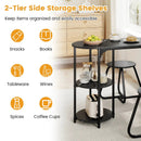 3-Piece Industrial Dining Table Set for Small Space by LJGDeals
