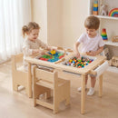 Kids Activity Table and Chair Set with Adjustable Height by DirectDeals