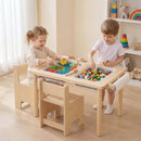 Kids Activity Table and Chair Set with Adjustable Height by LJGDeals
