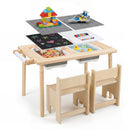 Kids Activity Table and Chair Set with Adjustable Height