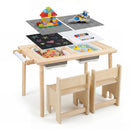 Kids Activity Table and Chair Set with Adjustable Height by LJGDeals
