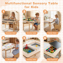 Kids Activity Table and Chair Set with Adjustable Height