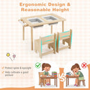 Kids Activity Table and Chair Set with Adjustable Height by DirectDeals