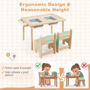Kids Activity Table and Chair Set with Adjustable Height by LJGDeals