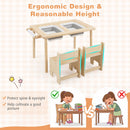Kids Activity Table and Chair Set with Adjustable Height