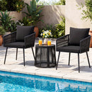 3-Piece Outdoor Furniture Set with Cushions for Porch Garden by LJGDeals