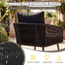 3-Piece Outdoor Furniture Set with Cushions for Porch Garden by LJGDeals