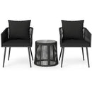 3-Piece Outdoor Furniture Set with Cushions for Porch Garden by DirectDeals