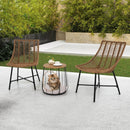 3 Piece Outdoor Furniture Set with Pet Housefor Patio Yard-Brown by LJGDeals