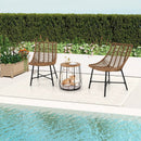 3 Piece Outdoor Furniture Set with Pet Housefor Patio Yard-Brown by LJGDeals