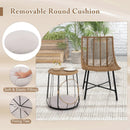 3 Piece Outdoor Furniture Set with Pet Housefor Patio Yard-Brown by LJGDeals