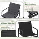 3 Piece Outdoor Rocking Bistro Set Porch Rocker Chairs with Tempered Glass Table-Gray by LJGDeals