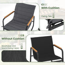 3 Piece Outdoor Rocking Bistro Set Porch Rocker Chairs-Gray by DirectDeals