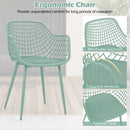 3 Piece Patio Chair Set with PP Seat and Tabletop for Porch by LJGDeals
