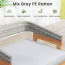 3-Piece Patio Counter Height Bar Set with Cushioned Stools by LJGDeals