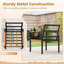 3 Piece Patio Furniture Set Outdoor Conversation Set with Coffee Table-Grey by LJGDeals
