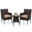 3 Piece Patio Furniture Set Outside Bistro Set for Porch by DirectDeals