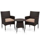 3 Piece Patio Furniture Set Outside Bistro Set for Porch by DirectDeals