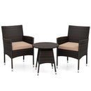 3 Piece Patio Furniture Set Outside Bistro Set for Porch by LJGDeals