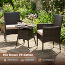 3 Piece Patio Furniture Set Outside Bistro Set for Porch by DirectDeals