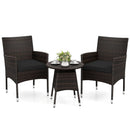 3 Piece Patio Furniture Set Outside Bistro Set for Porch by LJGDeals