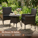 3 Piece Patio Furniture Set Outside Bistro Set for Porch by LJGDeals