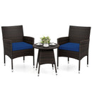 3 Piece Patio Furniture Set Outside Bistro Set for Porch by LJGDeals