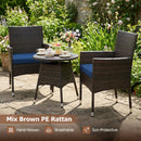 3 Piece Patio Furniture Set Outside Bistro Set for Porch by DirectDeals